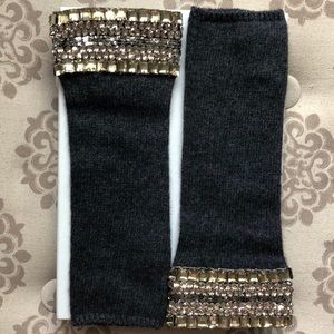 CAROLYN ROWAN Cashmere EMBELLISHED  Armwarmers